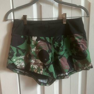 Constantly Varied Gear Running Shorts - Green Print - Size XS